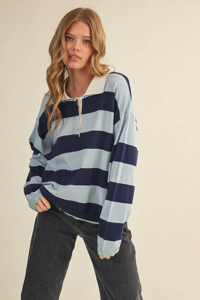 Laura Rugby Long Sleeve Top