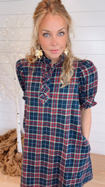Caroline Plaid Dress