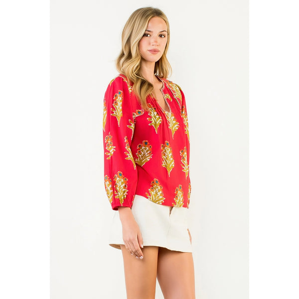 Sophia Stitched Detailed Top