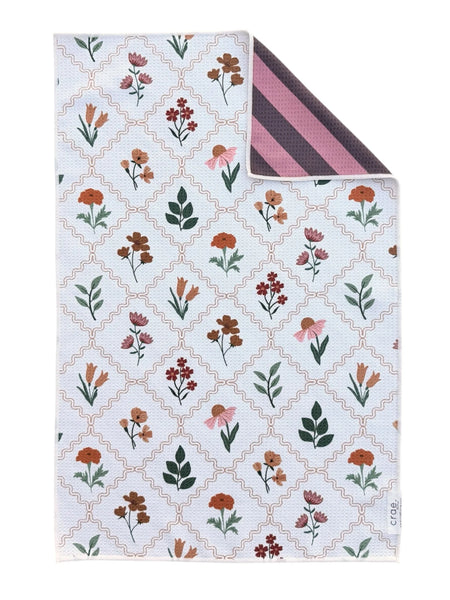Pressed Petals Reversible Hand Towel
