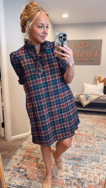 Caroline Plaid Dress