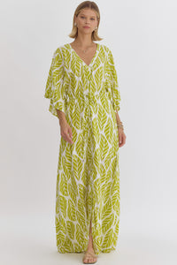 Brooklyn Maxi Dress (Bright Coral or Lime Green)