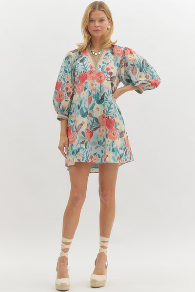 Belle Puff Sleeve Dress