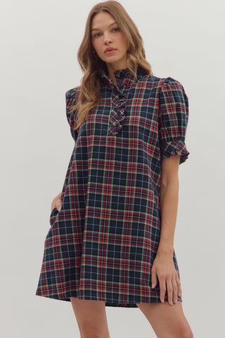 Caroline Plaid Dress