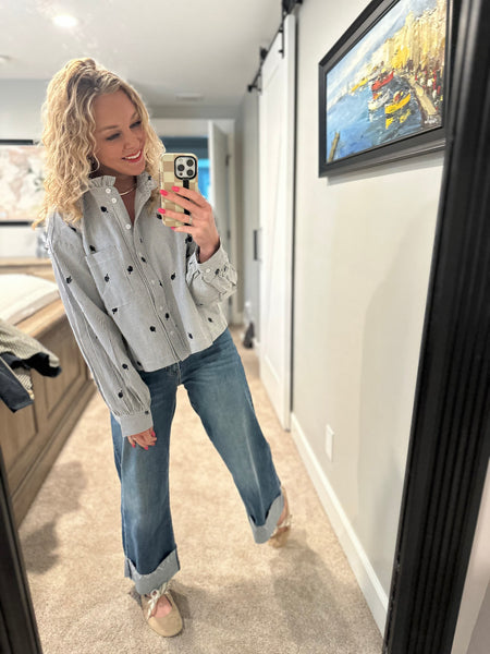 Harlow Raw Hem Cuffed Jeans