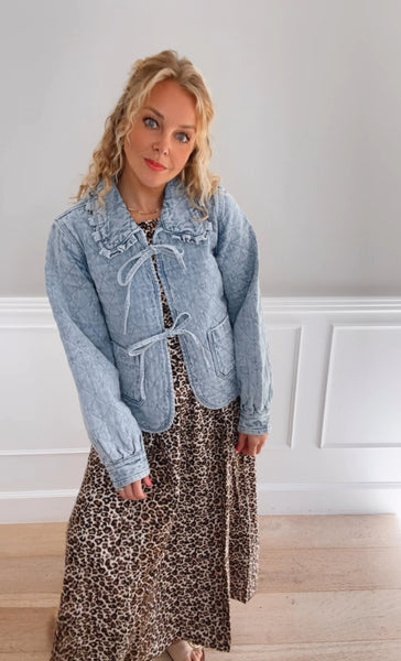 Poppy Quilted Denim Jacket