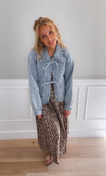 Poppy Quilted Denim Jacket