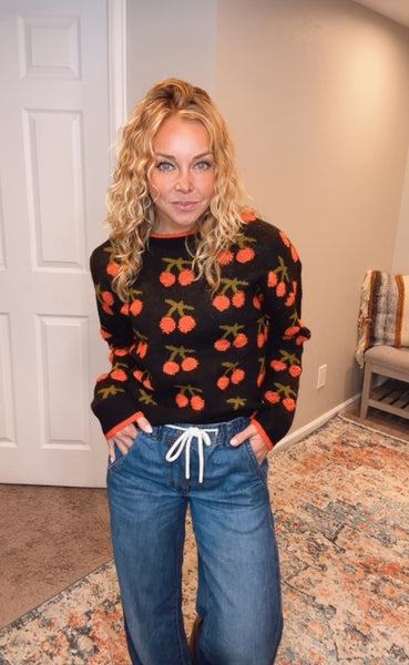 Addy Cherry Sweater