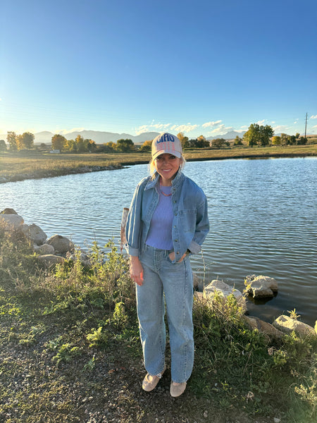 Elody Raw Hem Demin Shirt