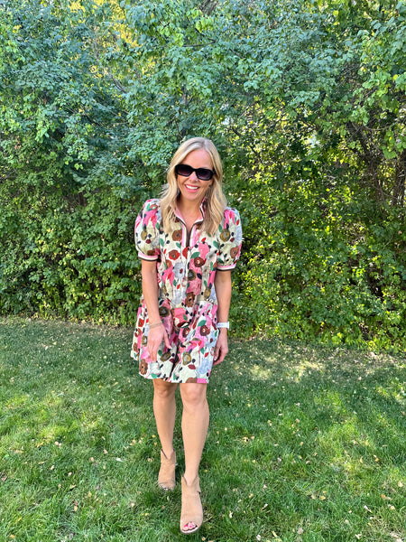 Elody Floral Print Dress