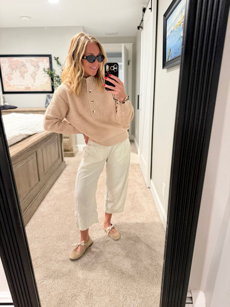 Eloise Half Button Up Sweater