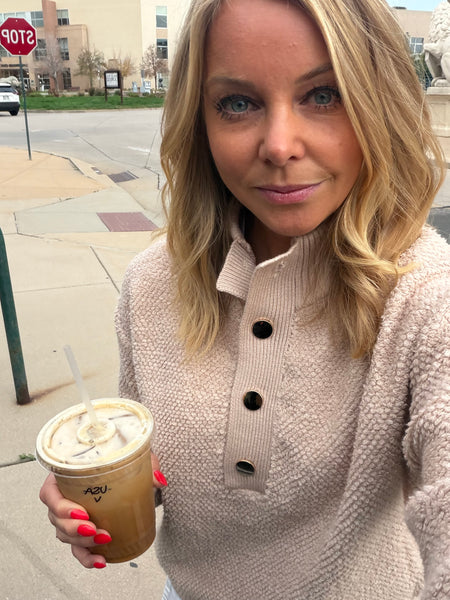 Eloise Half Button Up Sweater