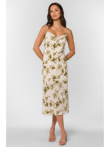 Dior Olive Floral Dress