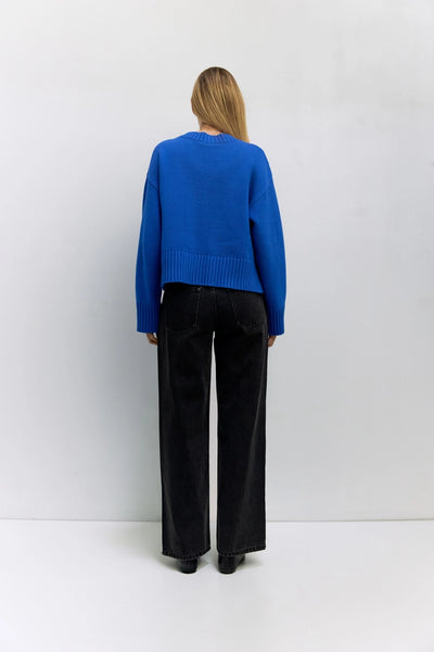 Asher Cobalt Blue Sweater