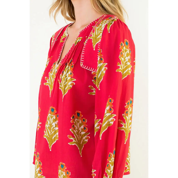 Sophia Stitched Detailed Top
