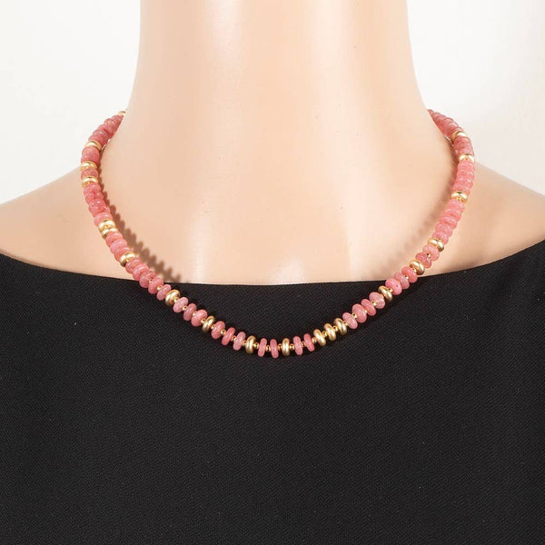 White Stone Beaded Necklace