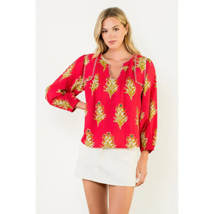 Sophia Stitched Detailed Top
