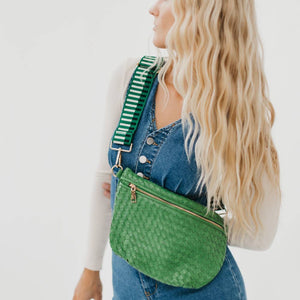 Woven Bum Bag (Green, Checkered, Black, Cream)