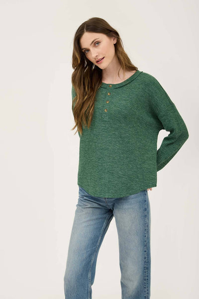 Meg Waffle Knit Long Sleeve