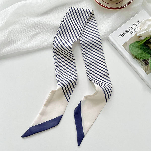 Striped Skinny Scarf