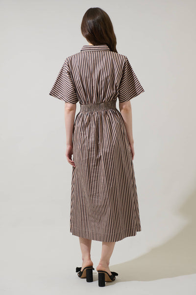 Winnie Pleated Midi Dress