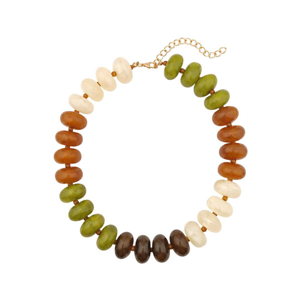 Carissa Tan Chartreuse Beaded Necklace