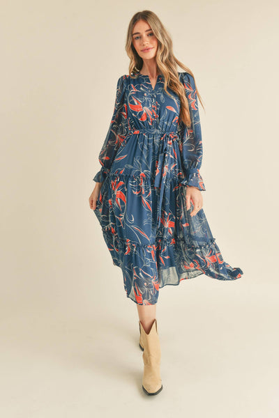 Poppy Tiered Midi Dress