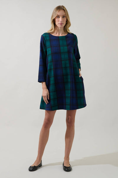 Lonna Hudson Plaid Dress