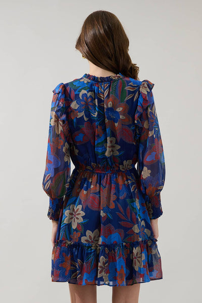 Idra Ruffle Chiffon Dress