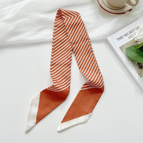 Striped Skinny Scarf
