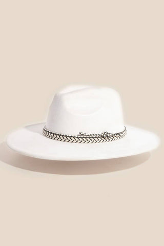Cream Braided Strap Hat (Local Pick Ups Only)