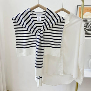 Rhen Striped Outer Shawl