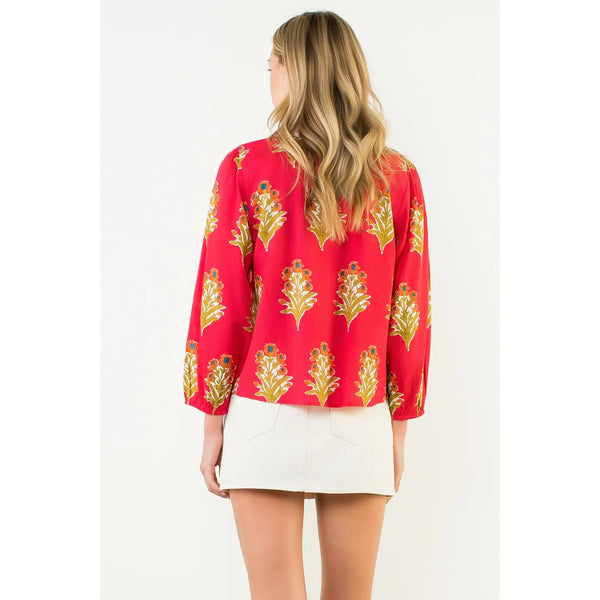 Sophia Stitched Detailed Top