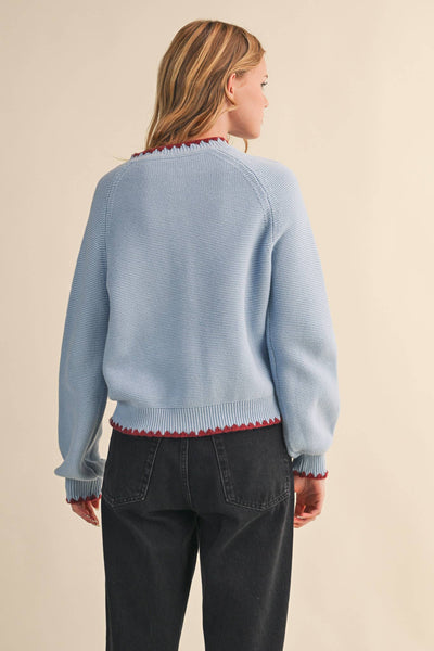 Nova Contrast Stitch Cardigan