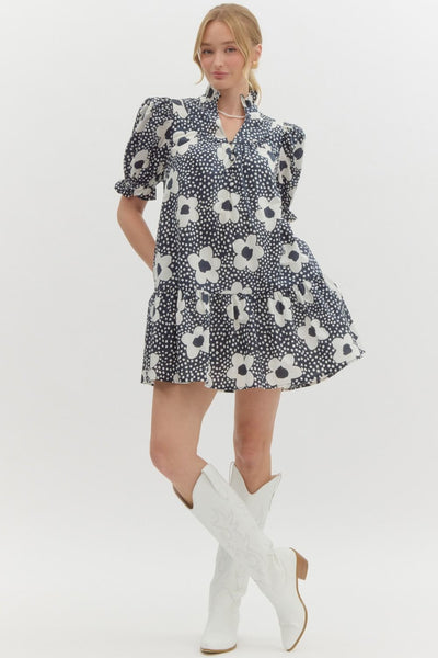 Leila Dot Print Dress