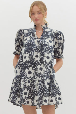 Leila Dot Print Dress