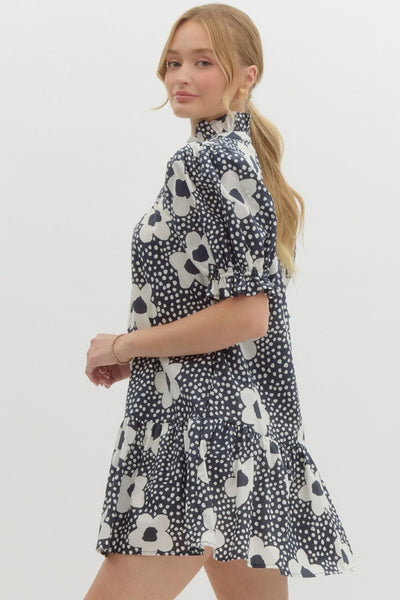 Leila Dot Print Dress