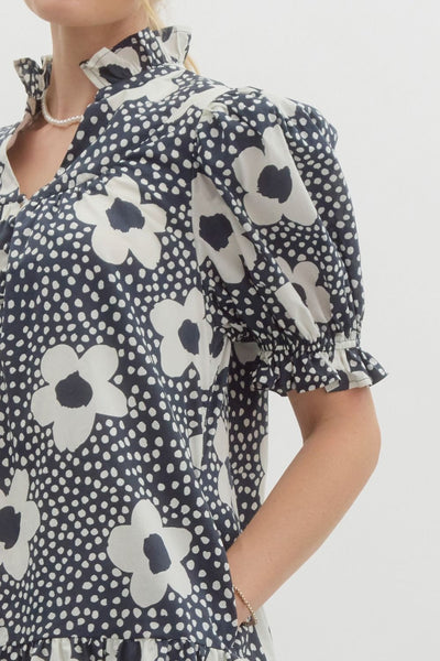 Leila Dot Print Dress