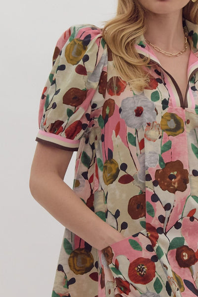 Elody Floral Print Dress