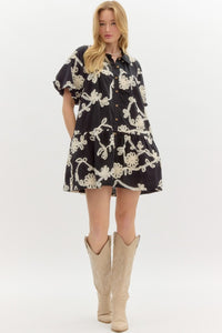 Rylee Textured Floral Dress