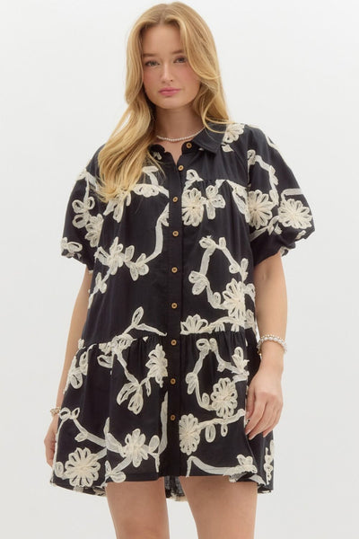 Rylee Textured Floral Dress