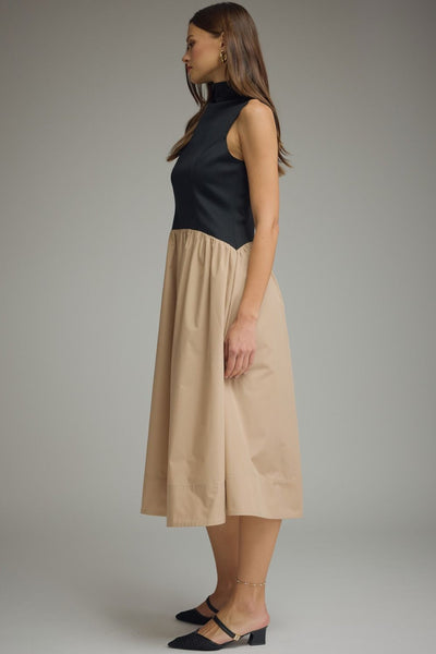 Clara Two-Tone Midi Dress