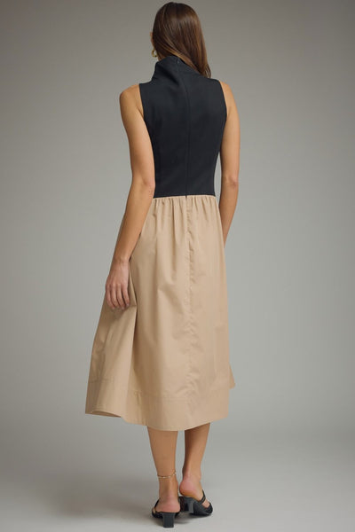 Clara Two-Tone Midi Dress