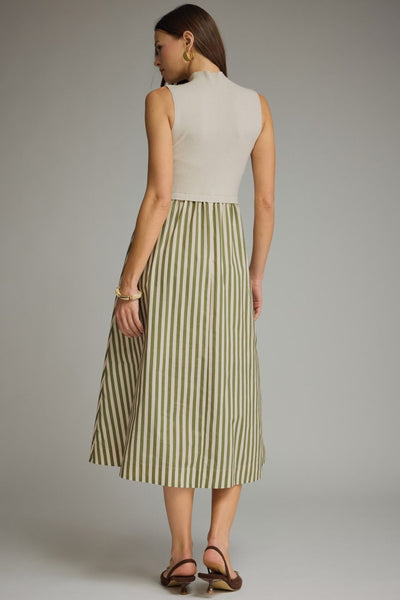 Isla Ecru Stripe Dress
