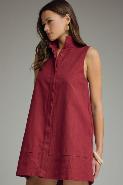 Ruby Crimson Shift Dress