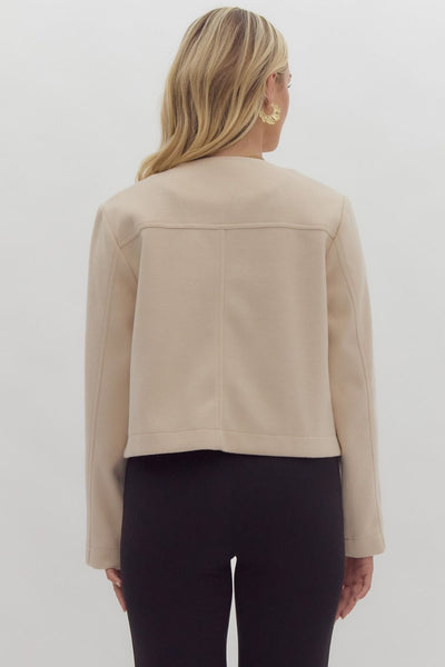 Cassidy Hammered Gold Button Jacket