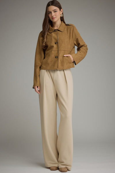 Ava Suede Cropped Jacket