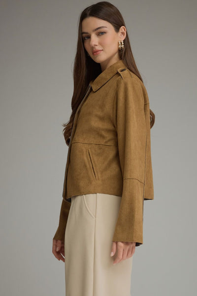 Ava Suede Cropped Jacket