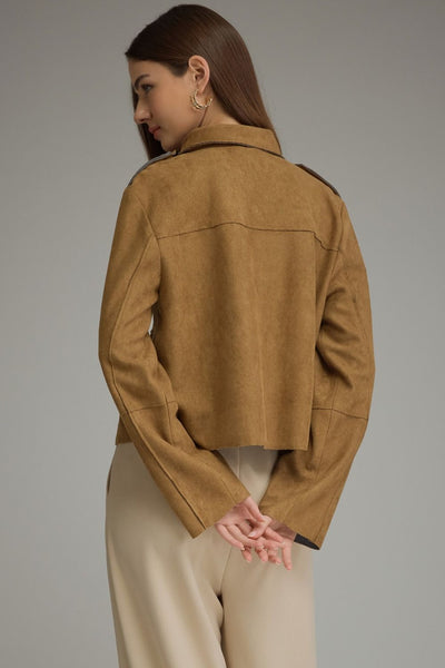 Ava Suede Cropped Jacket