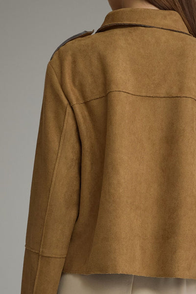 Ava Suede Cropped Jacket